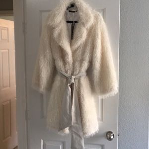 Cream coat.